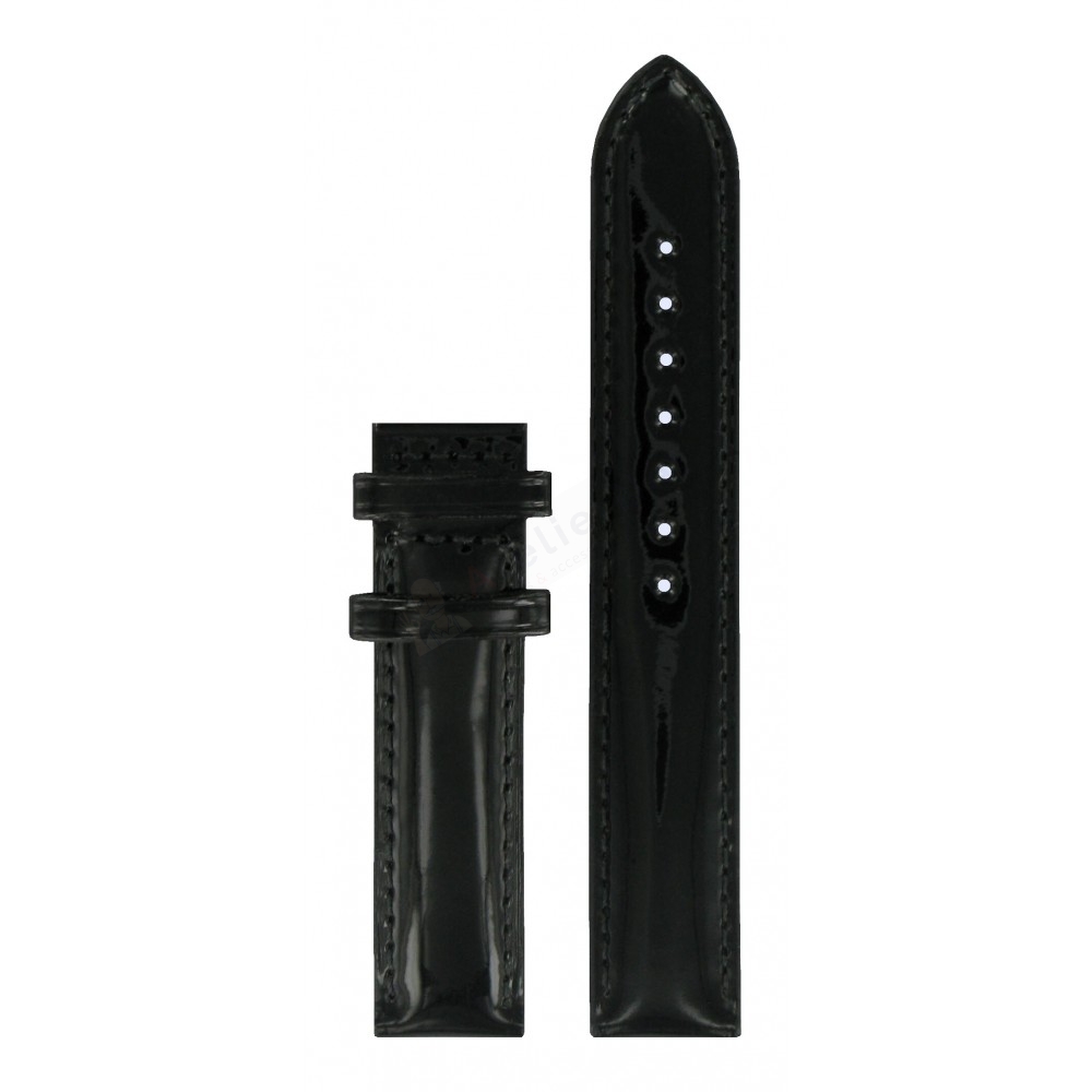 Bracelet cuir noir Tissot - CERAMIC / T610031892-Bracelet de montre-AtelierNet