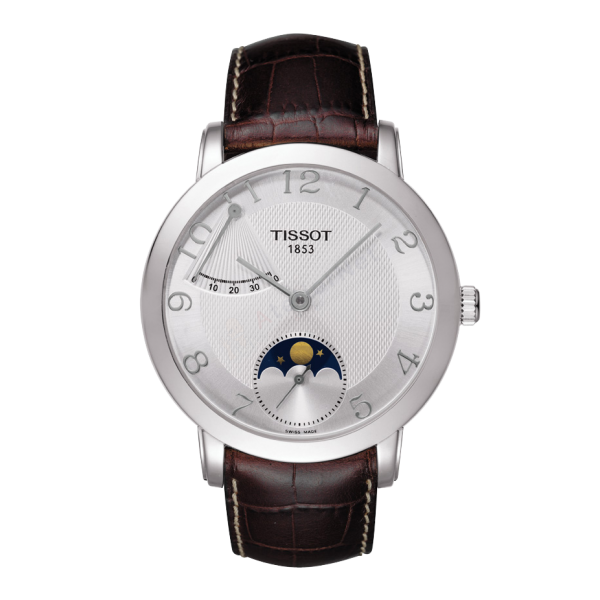 Bracelet cuir brun Tissot - SCULPTUR LINE / T600030454-Bracelet de montre-AtelierNet