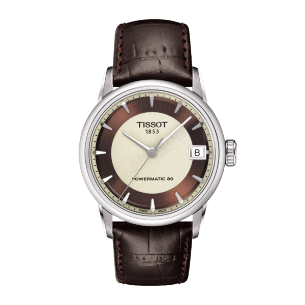 Bracelet leather brown Tissot - LUXURY / T610033629-Bracelets de montres-AtelierNet