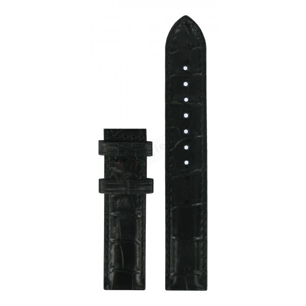 Bracelet cuir noir Tissot - DRESS SPORT / T610029086-Bracelet de montre-AtelierNet