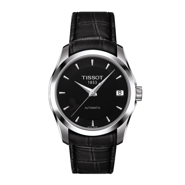 Bracelet cuir noir Tissot - COURTURIER AUTO / T600032633-Bracelet de montre-AtelierNet