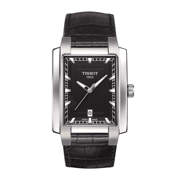 Bracelet cuir noir Tissot - TXL, TXS / T600031318-Bracelet de montre-AtelierNet