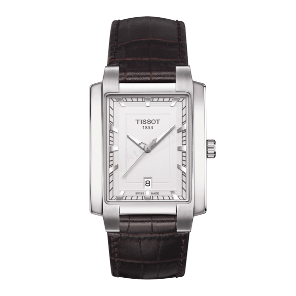 Bracelet leather brown Tissot - TXL, TXS XL / T610031273-Bracelets de montres-AtelierNet