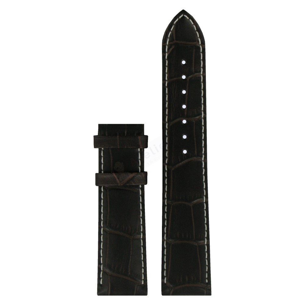 Bracelet cuir brun Tissot - TRADITION XL / T610031127-Bracelet de montre-AtelierNet