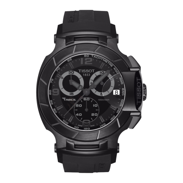 Bracelet silicone black Tissot - T-RACE CHRONO QUARTZ / T603030778-Bracelets Silicone-AtelierNet