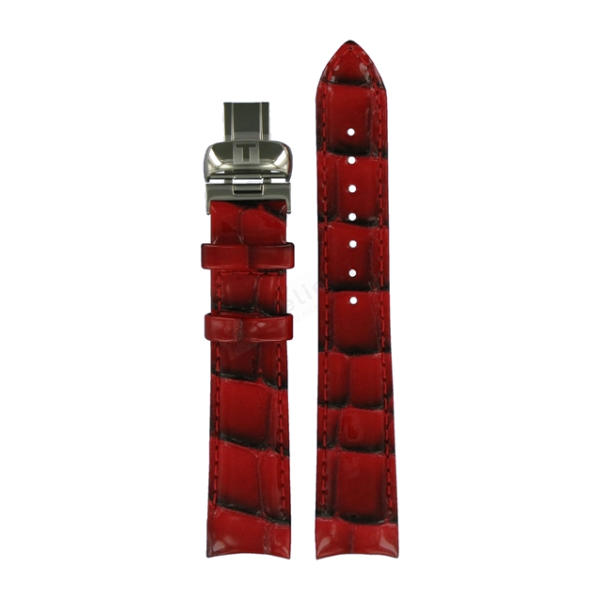 Bracelet cuir rouge Tissot - COUTURIER QUARTZ / T600031397
