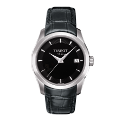 Bracelet cuir noir Tissot - COUTURIER QUARTZ / T600031398