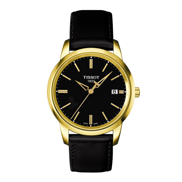 Bracelet cuir noir Tissot - CLASSIC DREAM XL / T600028066-Bracelet de montre-AtelierNet