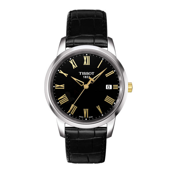 Bracelet leather black Tissot - CLASSIC DREAM XL / T600028067-Bracelets de montres-AtelierNet