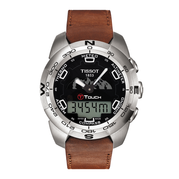 Bracelet leather brown Tissot - T-TOUCH EXPERT / T600030601-Bracelets de montres-AtelierNet