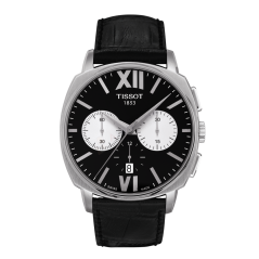 Bracelet cuir noir Tissot - T-LORD / T600030297