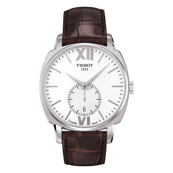 Bracelet leather brown Tissot - T-LORD / T610030279-Bracelets de montres-AtelierNet