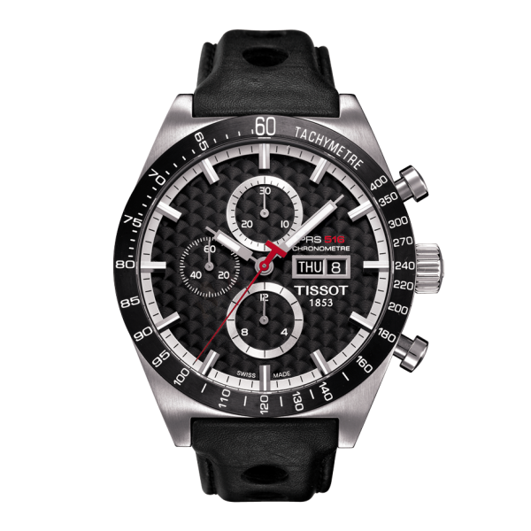 Bracelet leather black Tissot - PRS 516 CHRONO / T600029671-Bracelets de montres-AtelierNet