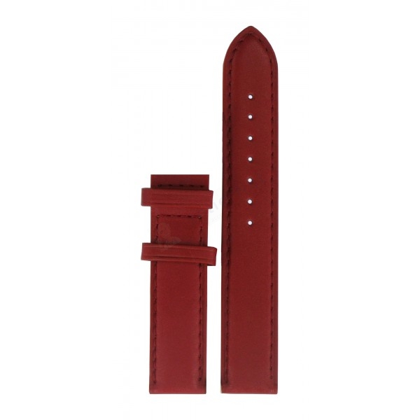 Bracelet cuir rouge Tissot - DRESS SPORT / T610029944-Bracelet de montre-AtelierNet