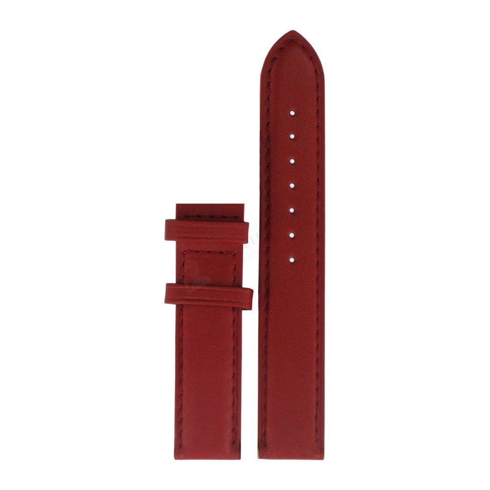 Bracelet cuir rouge Tissot - DRESS SPORT / T610029944-Bracelet de montre-AtelierNet