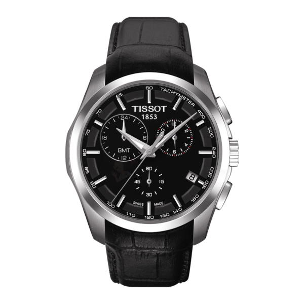 Bracelet leather black Tissot - COUTURIER CHRONO QUARTZ XS / T600028581-Bracelets de montres-AtelierNet