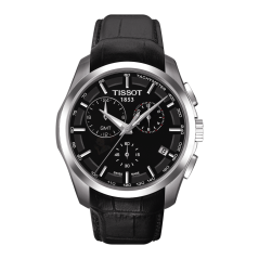 Bracelet cuir noir Tissot - COUTURIER CHRONO QUARTZ / T600028581