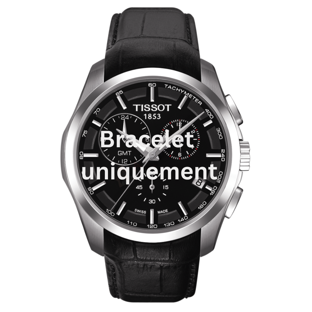Bracelet leather black Tissot - COUTURIER CHRONO QUARTZ XS / T610027446-Bracelets de montres-AtelierNet