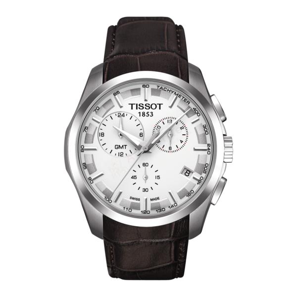 Bracelet cuir brun Tissot - COUTURIER CHRONO QUARTZ XS / T600028584-Bracelet de montre-AtelierNet