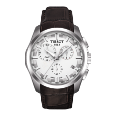 Bracelet cuir brun Tissot - COUTURIER CHRONO QUARTZ / T600028584