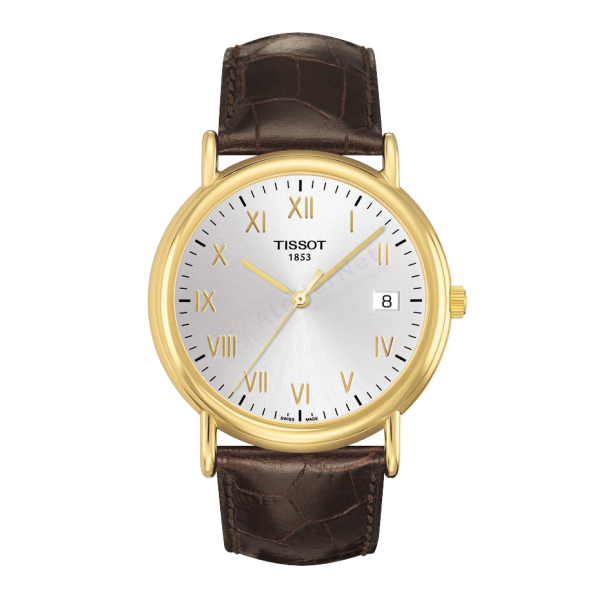 Bracelet cuir brun Tissot - CARSON / T600031648-Bracelet de montre-AtelierNet