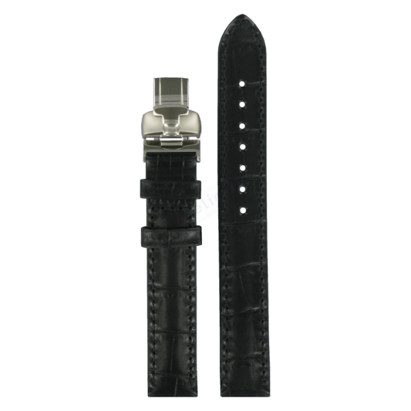 Bracelet cuir noir Tissot - BRIDGEPORT AUTOMATIC / T600020006-Bracelet de montre-AtelierNet