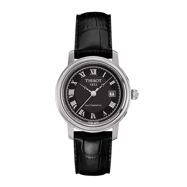 Bracelet cuir noir Tissot - BRIDGEPORT AUTOMATIC / T600020006-Bracelet de montre-AtelierNet
