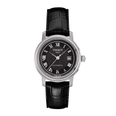 Bracelet cuir noir Tissot - BRIDGEPORT AUTOMATIC / T600020006