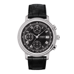 Bracelet cuir noir Tissot - BRIDGEPORT AUTOMATIC / T600030135