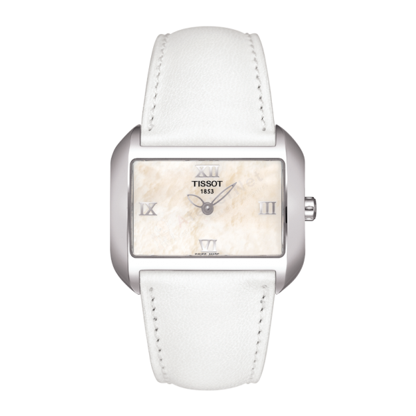 Bracelet leather white Tissot - WAVE / T600028962-Bracelets de montres-AtelierNet