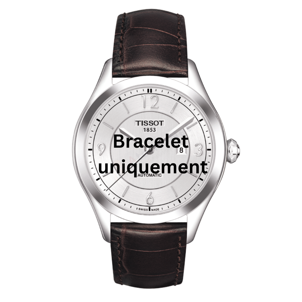 Bracelet cuir brun Tissot - T-ONE XL / T600029142-Bracelet de montre-AtelierNet