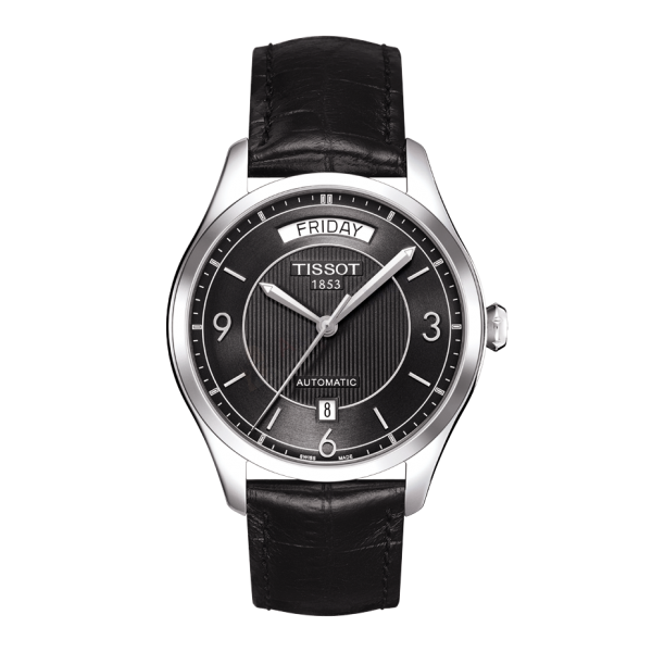 Bracelet leather black Tissot - T-ONE / T600029095-Bracelets de montres-AtelierNet