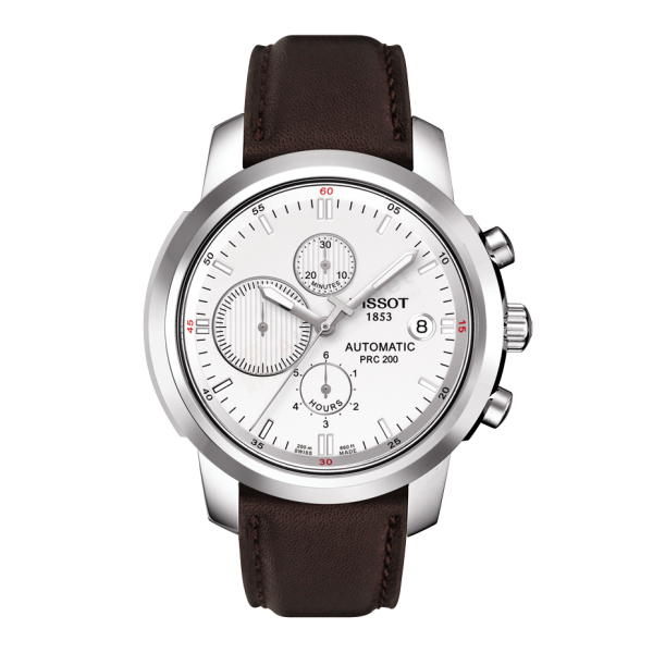 Bracelet leather brown Tissot - PRC 200 CHRONOGRAPHE AUTOMATIQUE / T600027256-Bracelets de montres-AtelierNet