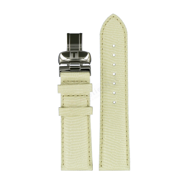 Bracelet leather cream Tissot - PRC 200 CHRONOGRAPHE AUTOMATIQUE / T600028547-Bracelets de montres-AtelierNet