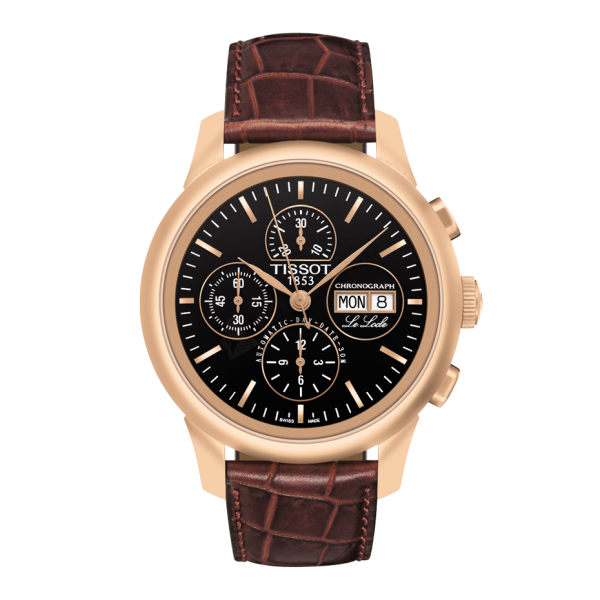 Bracelet cuir brun Tissot - LE LOCLE / T610014608-Bracelet de montre-AtelierNet