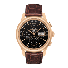 Bracelet cuir brun Tissot - LE LOCLE / T610014608