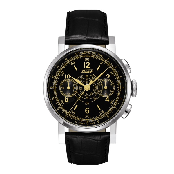 Bracelet leather black Tissot - HERITAGE COLLECTOR / T610014523-Bracelets de montres-AtelierNet