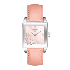 Bracelet cuir rose Tissot - FABULOUS GARDEN / T600028701