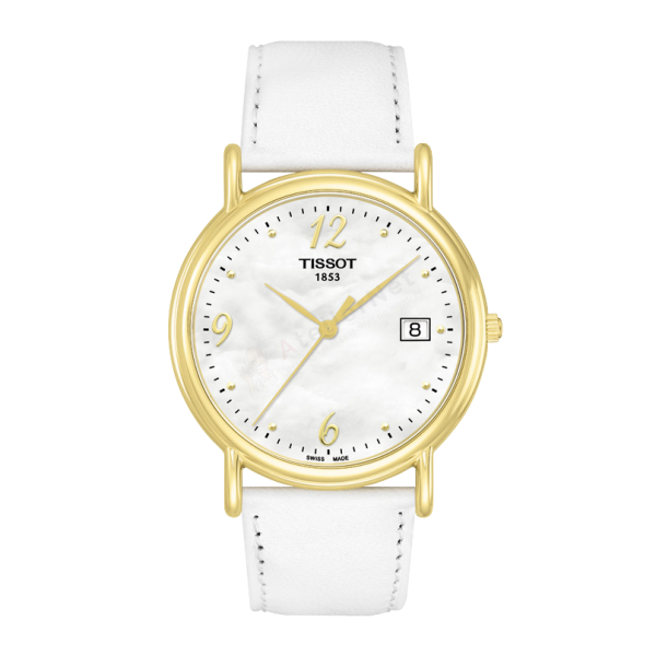 Bracelet cuir blanc Tissot - CARSON / T600028986-Bracelet de montre-AtelierNet