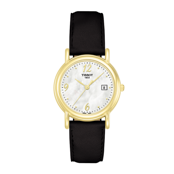 Bracelet cuir noir Tissot - CARSON / T600029087-Bracelet de montre-AtelierNet