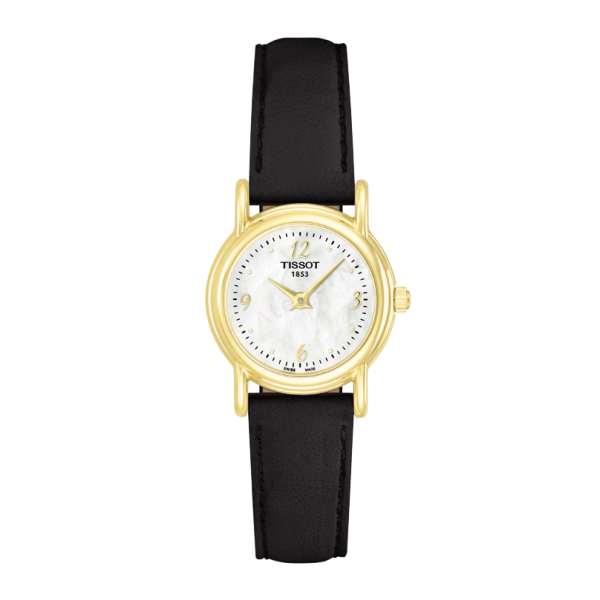 Bracelet cuir noir Tissot - CARSON / T600029093-Bracelet de montre-AtelierNet