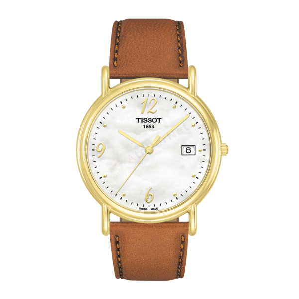 Bracelet cuir miel Tissot - CARSON / T600028986-Bracelet de montre-AtelierNet