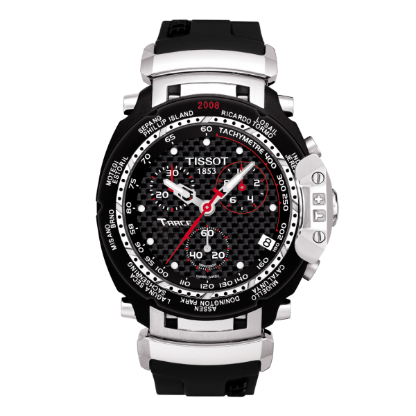 Bracelet silicone black Tissot - T-RACE MOTO GP / T603026856-Bracelets Silicone-AtelierNet