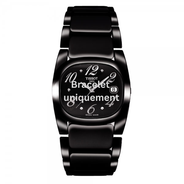 Bracelet acier noir Tissot - T-MOMENT / T605027386-Bracelet Montre Acier-AtelierNet