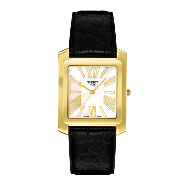 Bracelet cuir noir Tissot - SUNLAND / T600027562-Bracelet de montre-AtelierNet