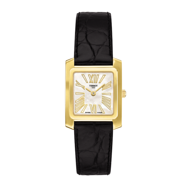 Bracelet cuir noir Tissot - SUNLAND / T600027563-Bracelet de montre-AtelierNet