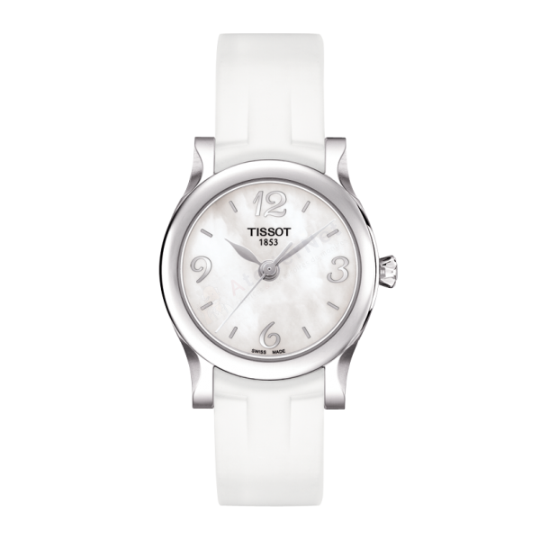 Bracelet silicone blanc Tissot - STYLIS-T / T603027410-Bracelet Montre Silicone / Caoutchouc-AtelierNet