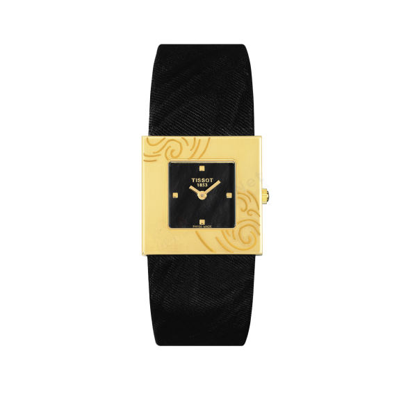Bracelet tissu noir Tissot - ROSEVILLE / T604027558-Bracelet de montre-AtelierNet