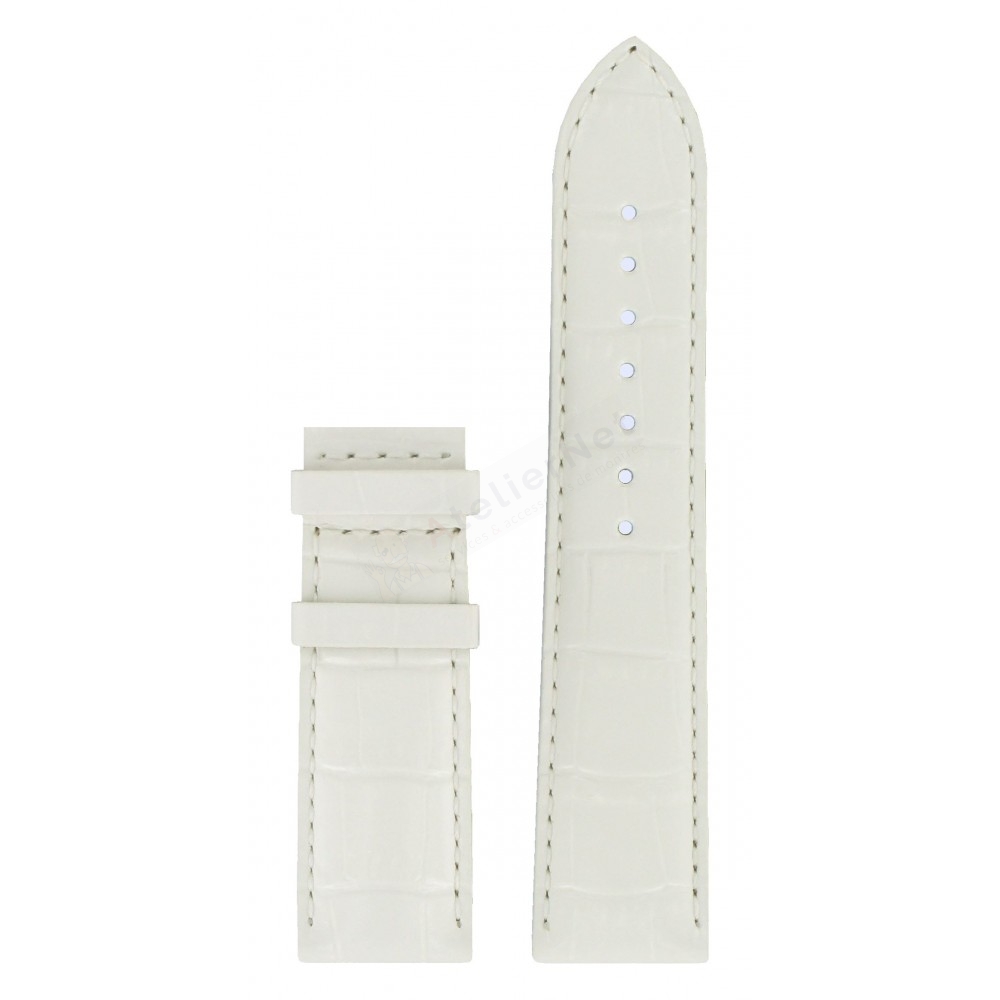 Bracelet leather white Tissot - QUADRATO LADY / T610027751-Bracelets de montres-AtelierNet