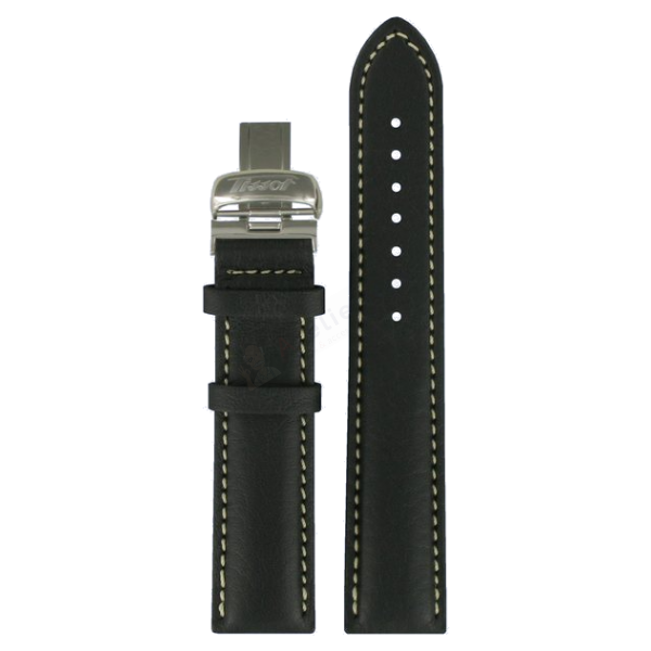 Bracelet cuir noir Tissot - PRC 200 AUTOQUARTZ / T600025440